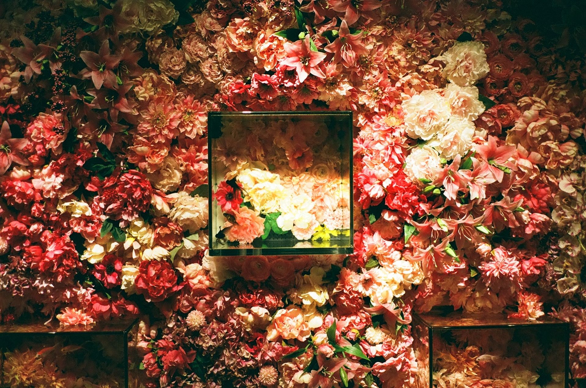 Instalación floral de lujo